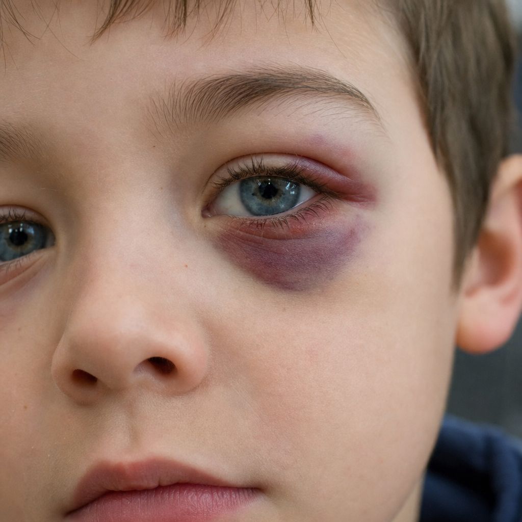 Blaues Auge Ein Bild zum Thema Blaues Auge im Medizin Kontext