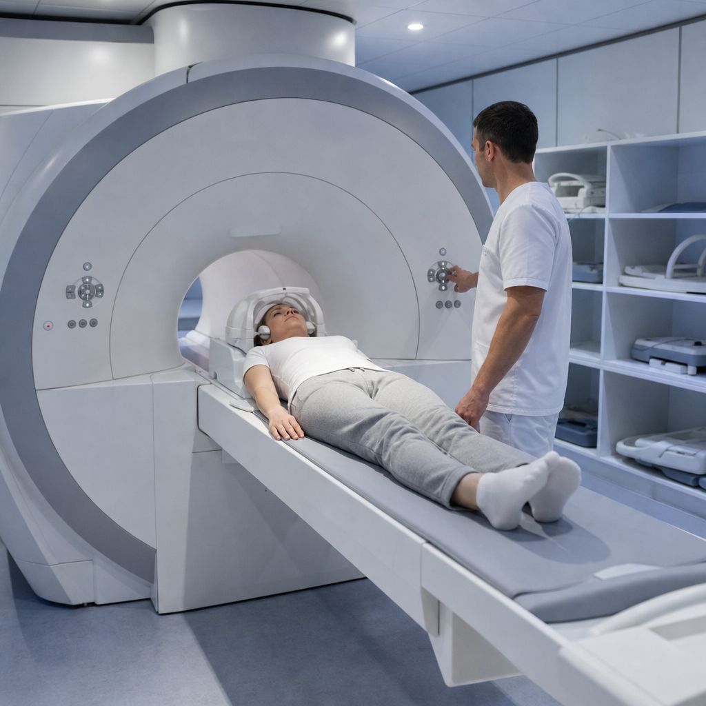 Magnetresonanztomographie Ein Bild zum Thema Magnetresonanztomographie im Medizin Kontext