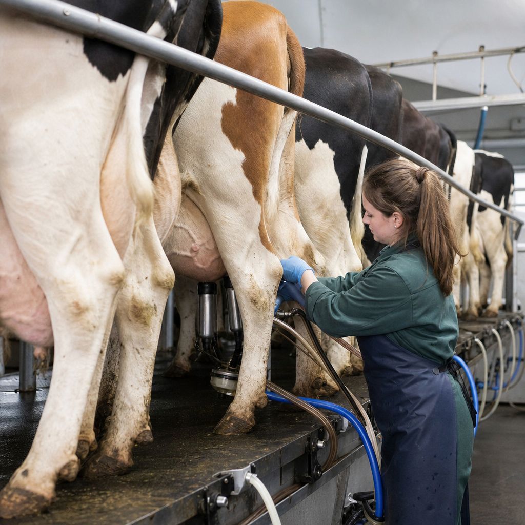 Milchproduktion Ein Bild zum Thema Milchproduktion im Medizin Kontext