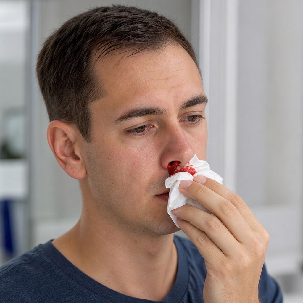 Nasenbluten Ein Bild zum Thema Nasenbluten im Medizin Kontext